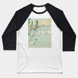 The Spanish Stairs, Rome by Childe Hassam Baseball T-Shirt